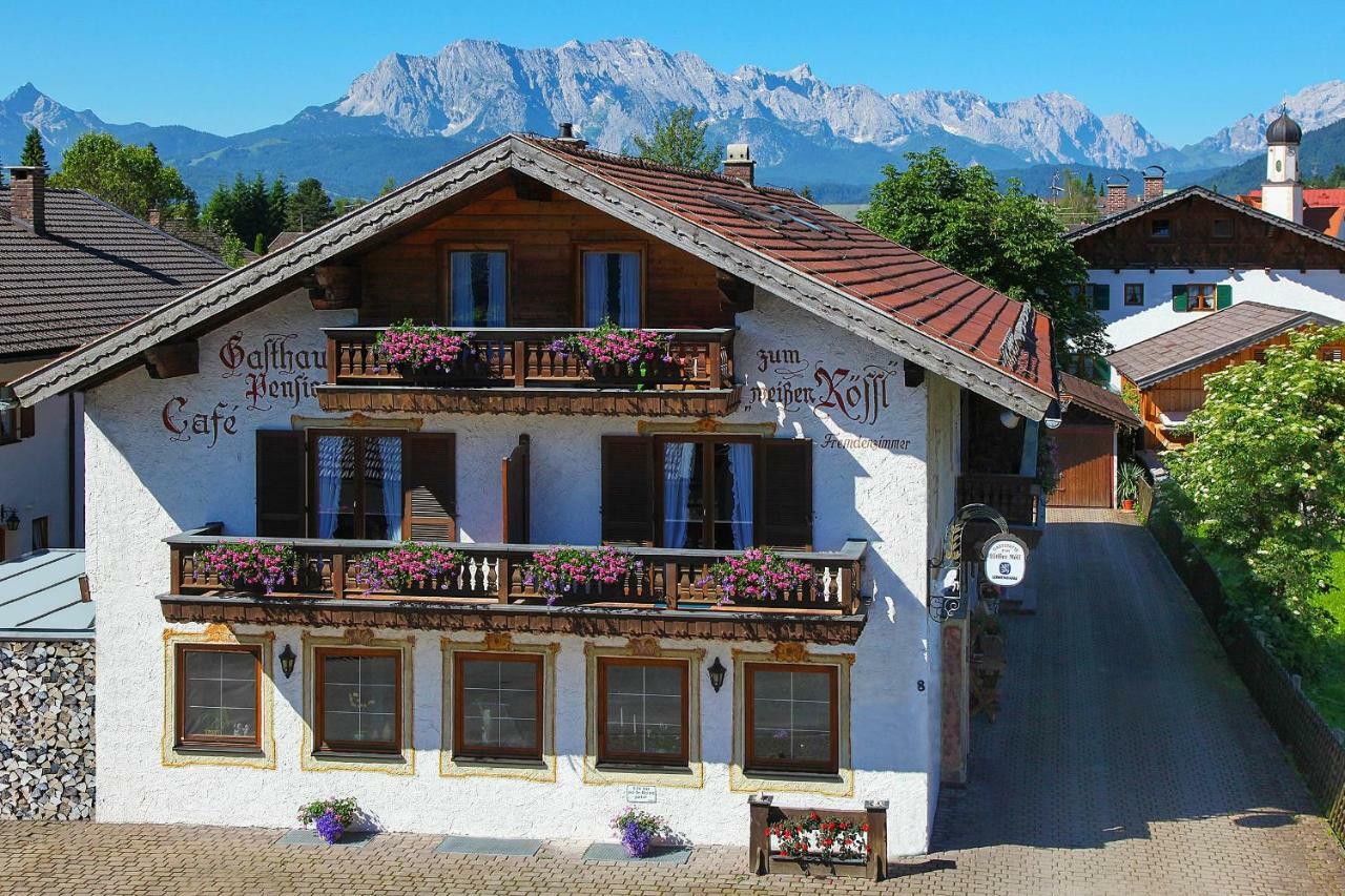 Frühstückspension Gästehaus Zum weissen Rössl Wallgau Exterior foto